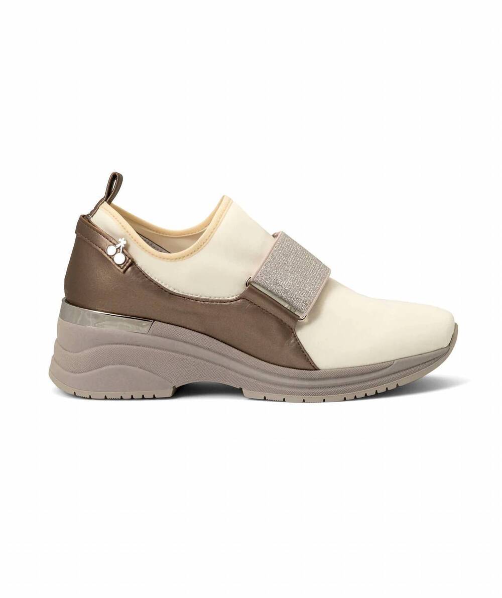 NEW FUNDAE women's sneaker loafers in eggnog | winter white